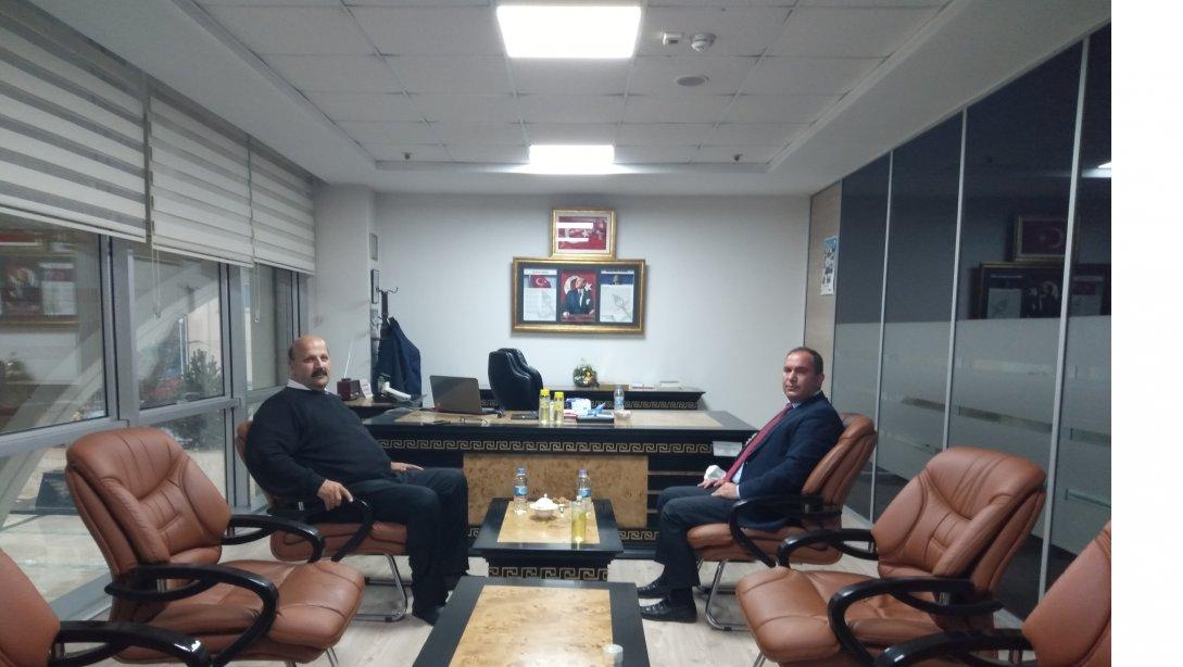 Ardanuç Belediye Başkanı Yıldırım  DEMİR'den İlçe Milli Eğitim Müdürü Saraç'a Öğretmenler Günü ziyareti